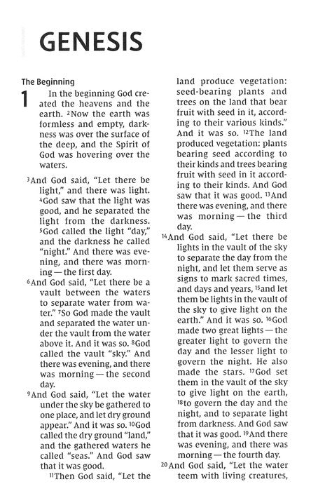 NIV Pew & Worship Bible Large Print Black (Church Bible)