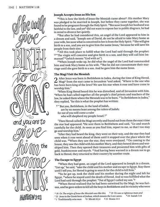 NIV Beautiful Word Coloring Bible Pink Leathersoft