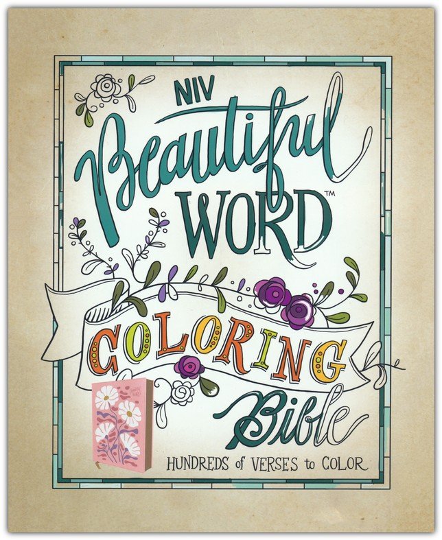NIV Beautiful Word Coloring Bible Pink Leathersoft