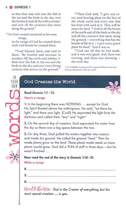 NIV Ultimate Bible for Girls Teal Leathersoft