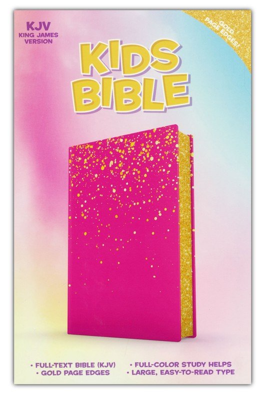 KJV Kids Bible Pink LeatherTouch