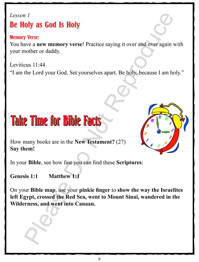 Take Time to be Holy - Leviticus-Numbers