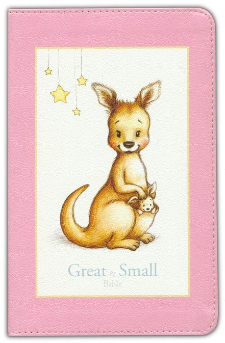 KJV Great and Small Baby Bible Pink Leathertouch