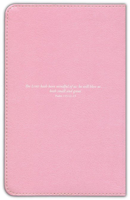 KJV Great and Small Baby Bible Pink Leathertouch