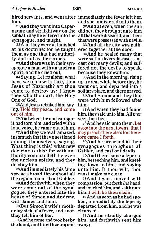 KJV Personal Size Giant Print Bible, Black Genuine Leather Indexed