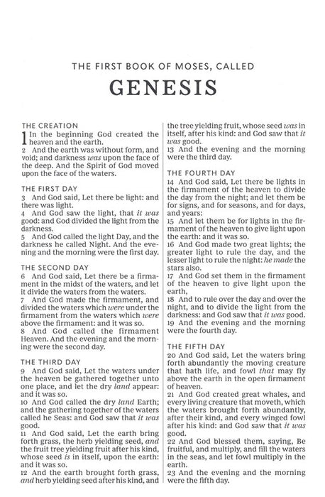 KJV Large Print Thinline Value Bible Black Leathersoft