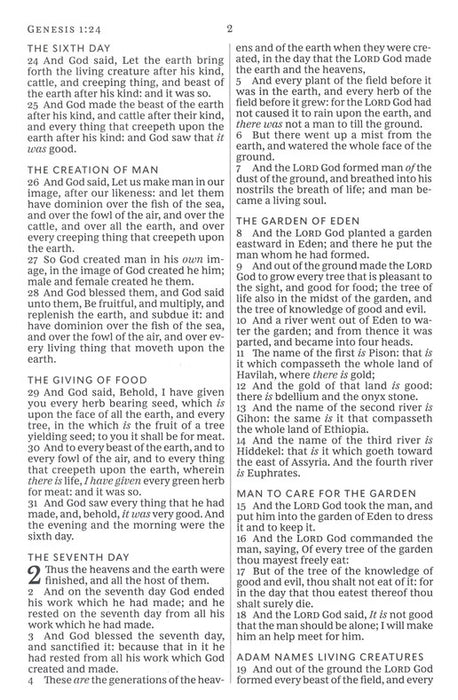 KJV Large Print Thinline Value Bible Black Leathersoft