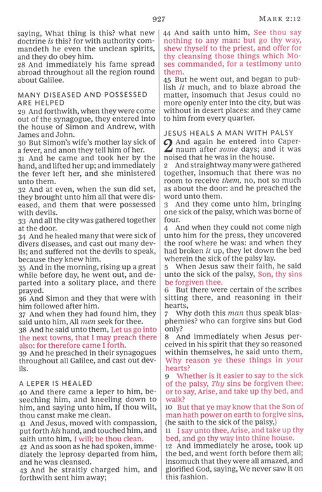 KJV Large Print Thinline Value Bible Black Leathersoft