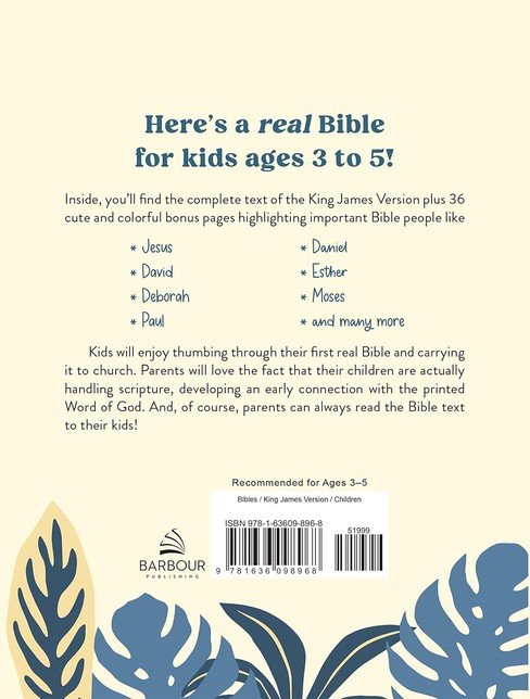 My First Real Bible KJV Blue soft leather-look