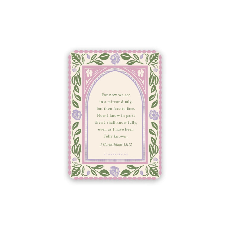 1 Corinthians 13:12 Sticker