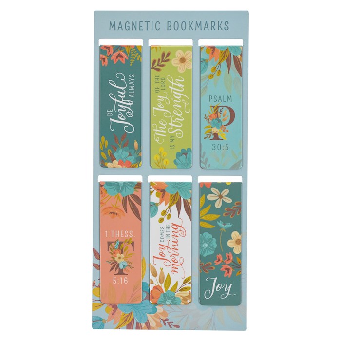Bookmark: Magnetic Pagemarker Cool Florals (6)