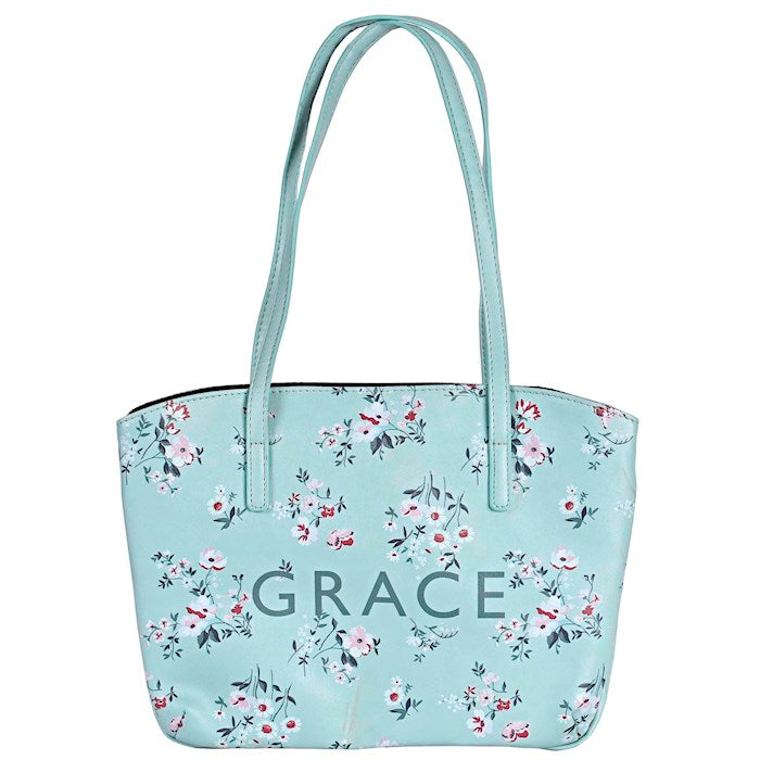 Bible Cover Wedge Grace Floral Mint Large