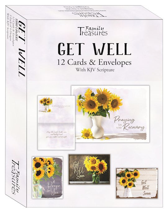 Boxed Cards - Get Well: Sunflowers