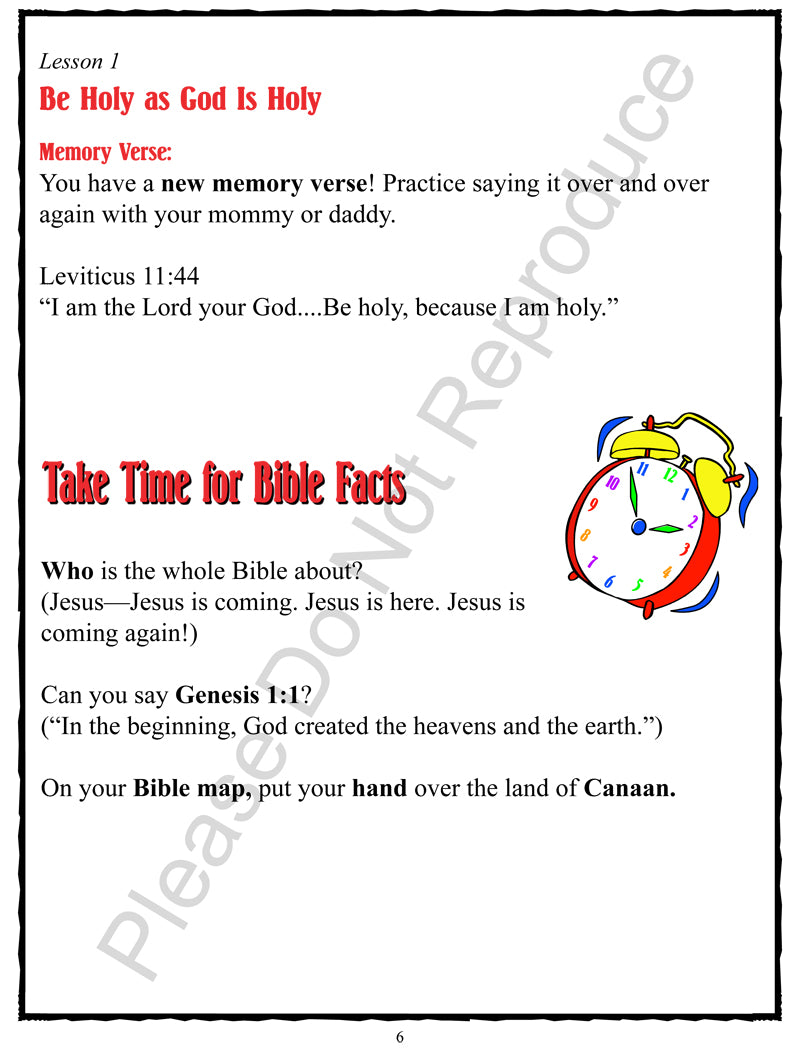 Take Time to be Holy - Leviticus-Numbers