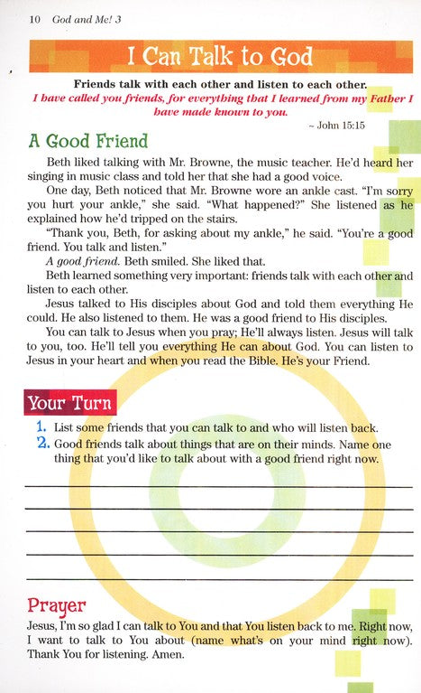 God and Me! V. 3 Devotions For Girls Ages 6-9