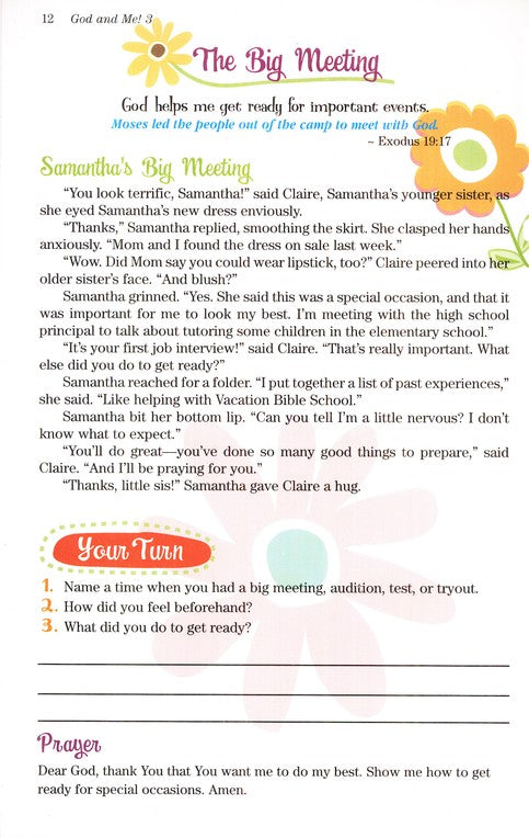 God and Me! V. 3 Devotions for Girls Ages 10-12
