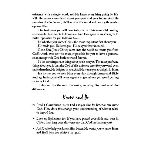 Know Your Bible Devotions fo Teen Girls