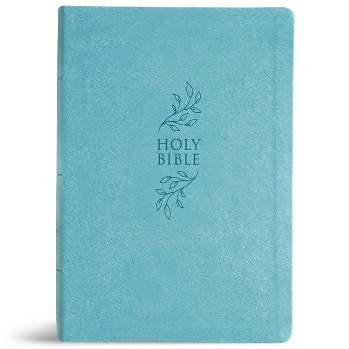 KJV Super Giant Print Reference Bible Value Edition, Teal Blue LeatherTouch
