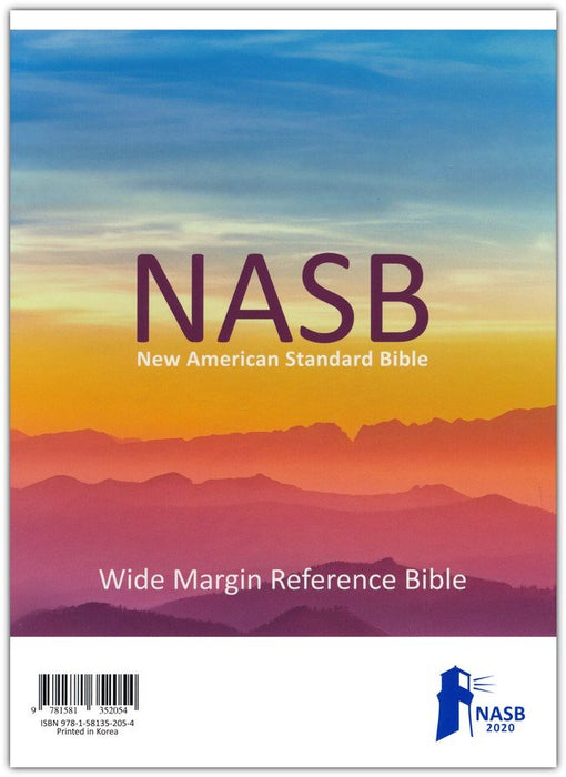 NASB 2020 Wide Margin Reference Bible, Black Genuine Leather