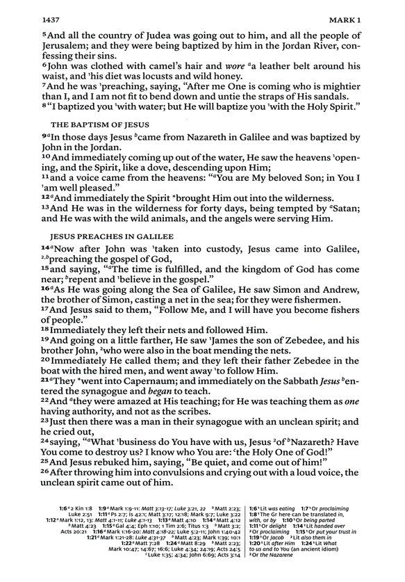 NASB 2020 Wide Margin Reference Bible, Black Genuine Leather