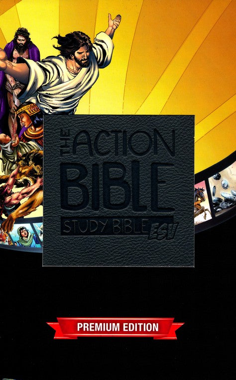 The Action Bible Study Bible ESV, Slate Gray Virtual Leather