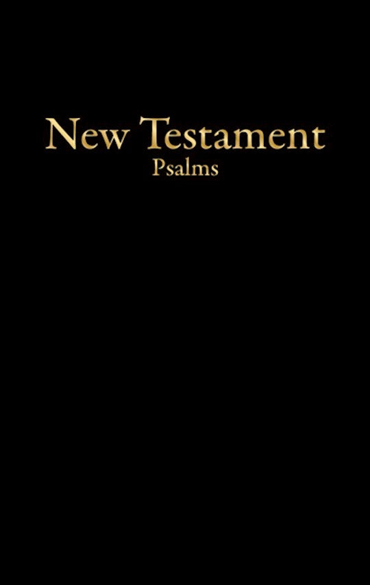 KJV Economy New Testament w/Psalms Black