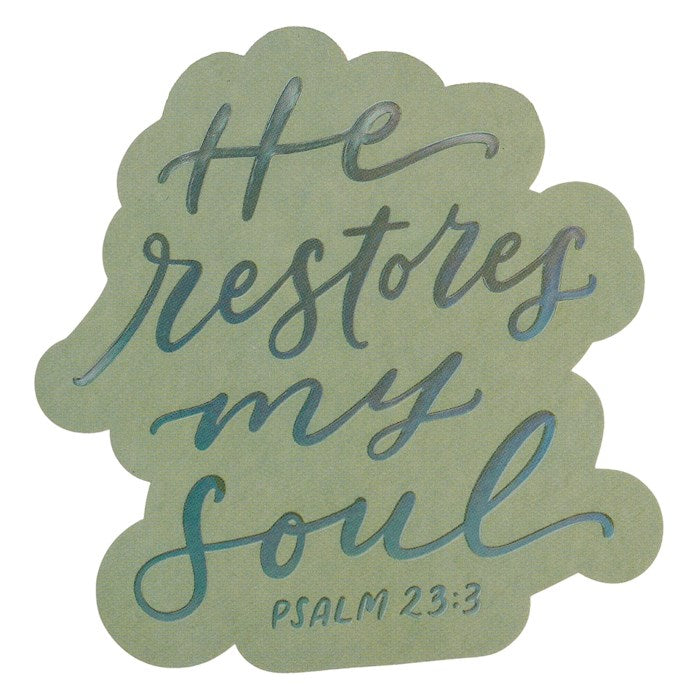 Sticker He Restores My Soul