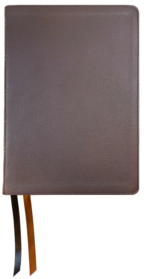 NASB 1995 Ultrathin Large Print Reference Bible, Brown Genuine leather