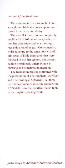 The Torah: The Five Books of Moses