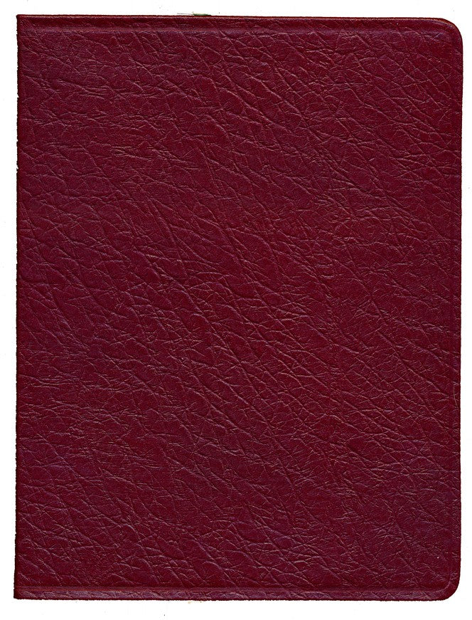 KJV Hebrew-Greek Key Word Bible Burgundy Genuine Leather, Indexed