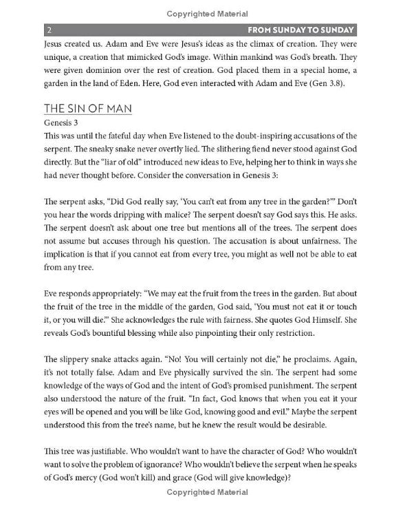 From Sunday to Sunday