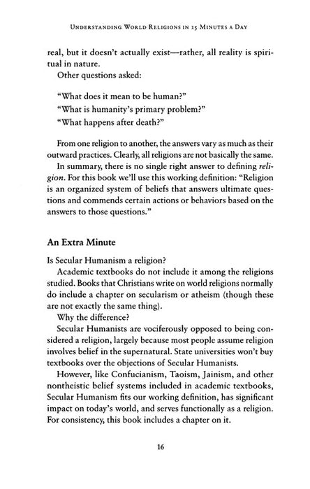 Understanding World Religions in 15 Minutes a Day