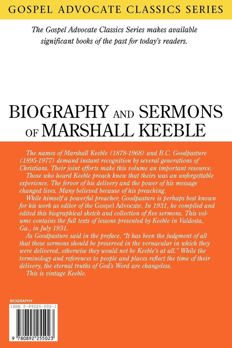 Biography and Sermons of Marshall Keeble