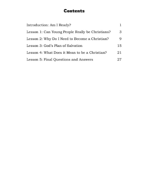 Am I Ready? A Study of the Gospel for Young People