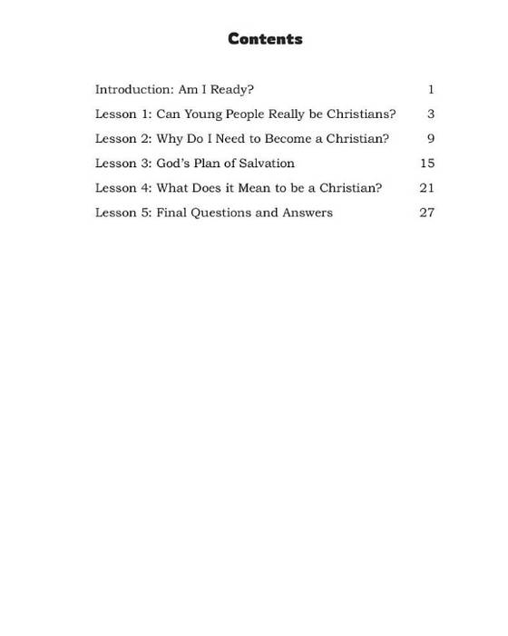 Am I Ready? A Study of the Gospel for Young People