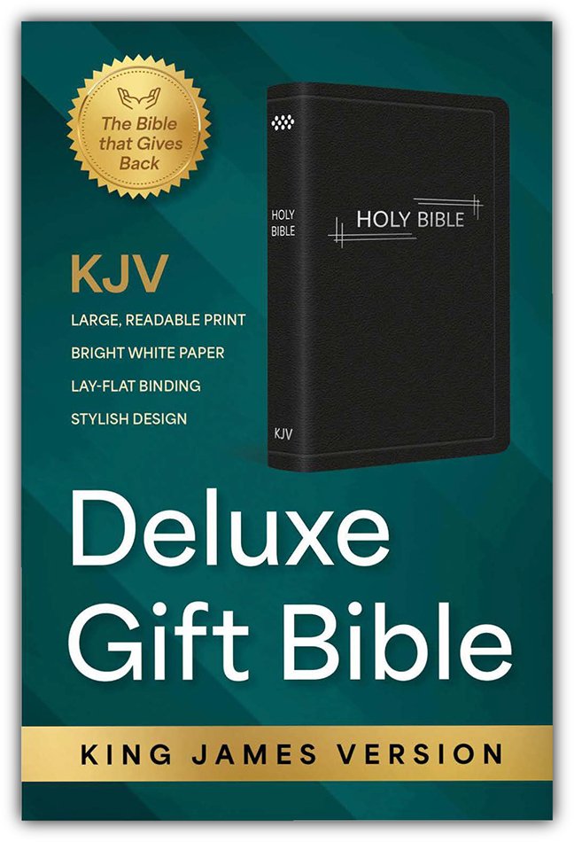 KJV Deluxe Gift Bible Black Luxury Faux leather