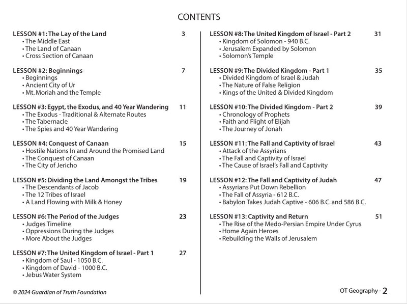 Old Testament Geography