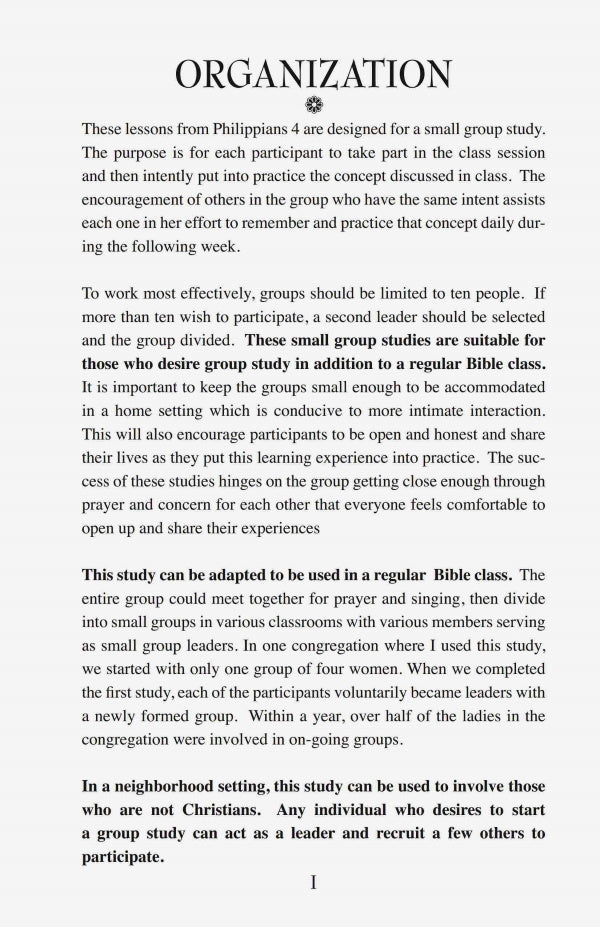 What Do You Think? - A Study of Philippians 4