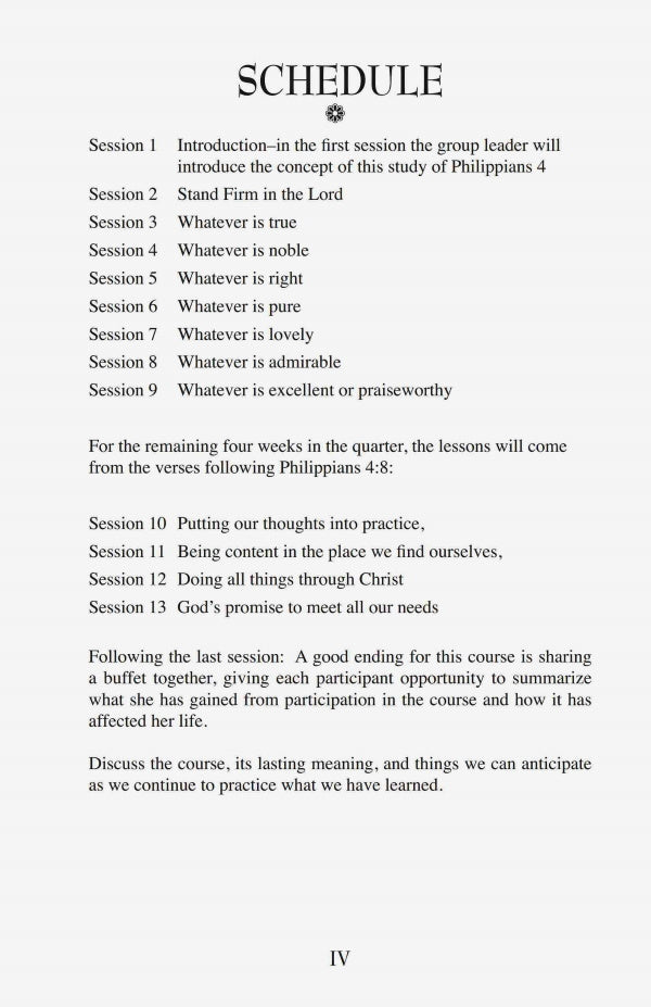 What Do You Think? - A Study of Philippians 4