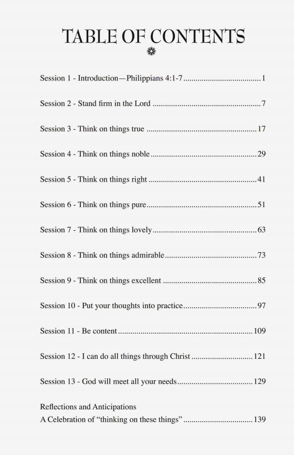 What Do You Think? - A Study of Philippians 4