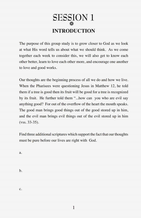 What Do You Think? - A Study of Philippians 4