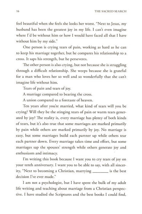 The Sacred Search:  What If It's Not About Who You Marry, But Why?  Revised Edition