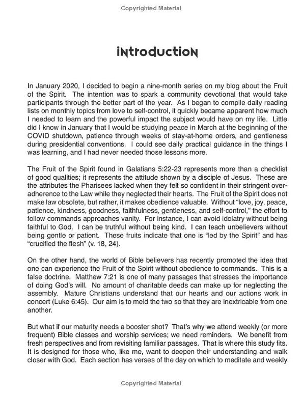 The Fruit of the Spirit: A Bible Study for Women