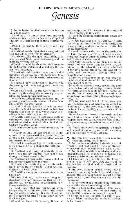 KJV Pew Bible Blue Hardcover (Black Letter)