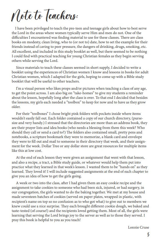 But What Can I Do? A Study Guide for Pre-teen and Teen Girls