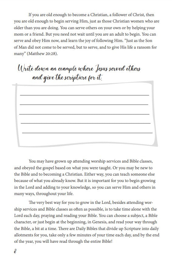 But What Can I Do? A Study Guide for Pre-teen and Teen Girls