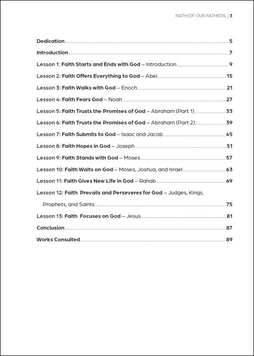 Faith of Our Fathers: A Study of Hebrews 11