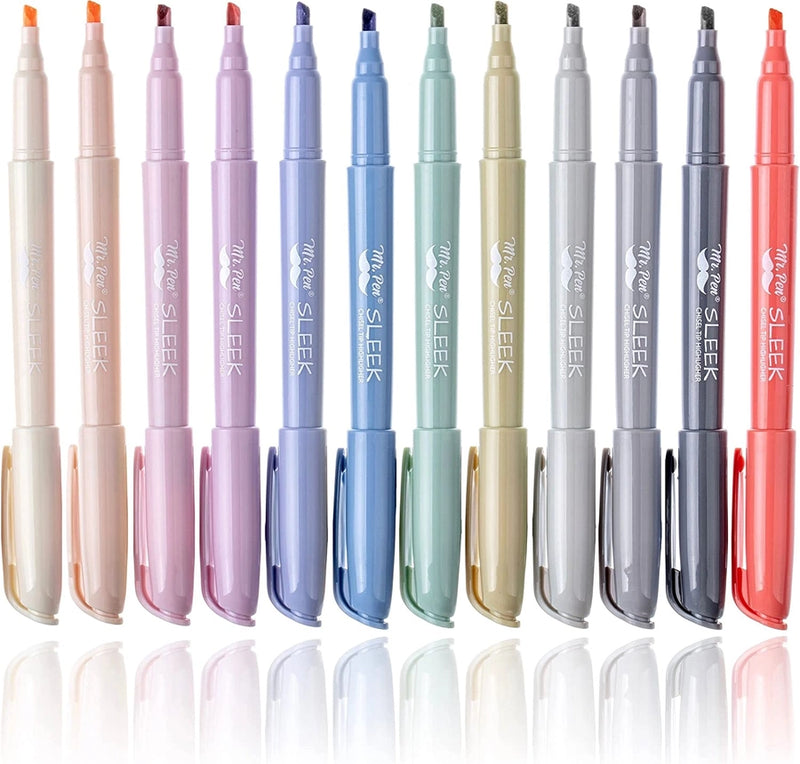Mr. Pen Morandi Highlighter 12 piece Set (Sleek)