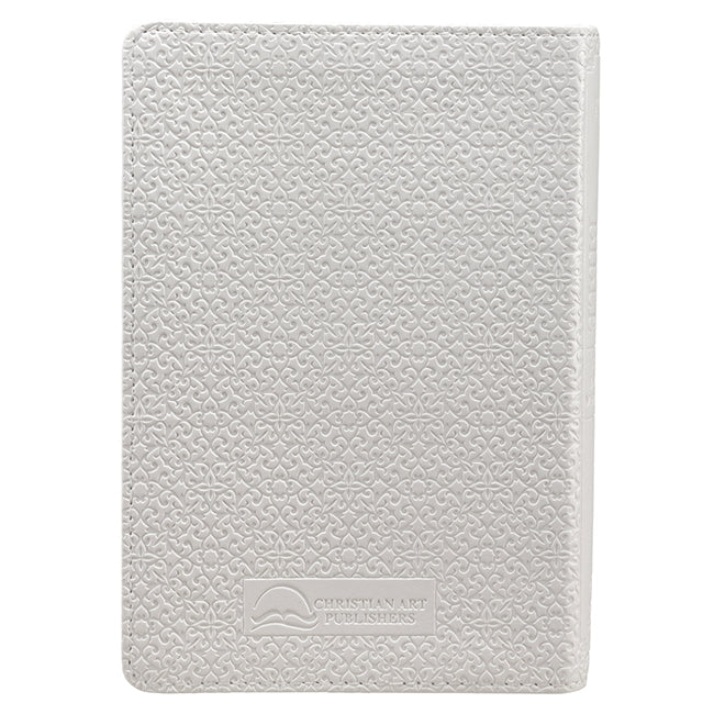 KJV Compact Bible White Faux Leather