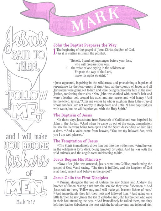 ESV My Creative Bible for Girls: Pink LuxLeather Hardcover